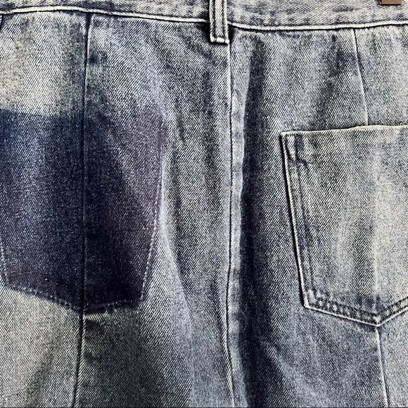 American Threads Mini Jean skirt with Ring Zip Closure Y2K L - Picture 9 of 9